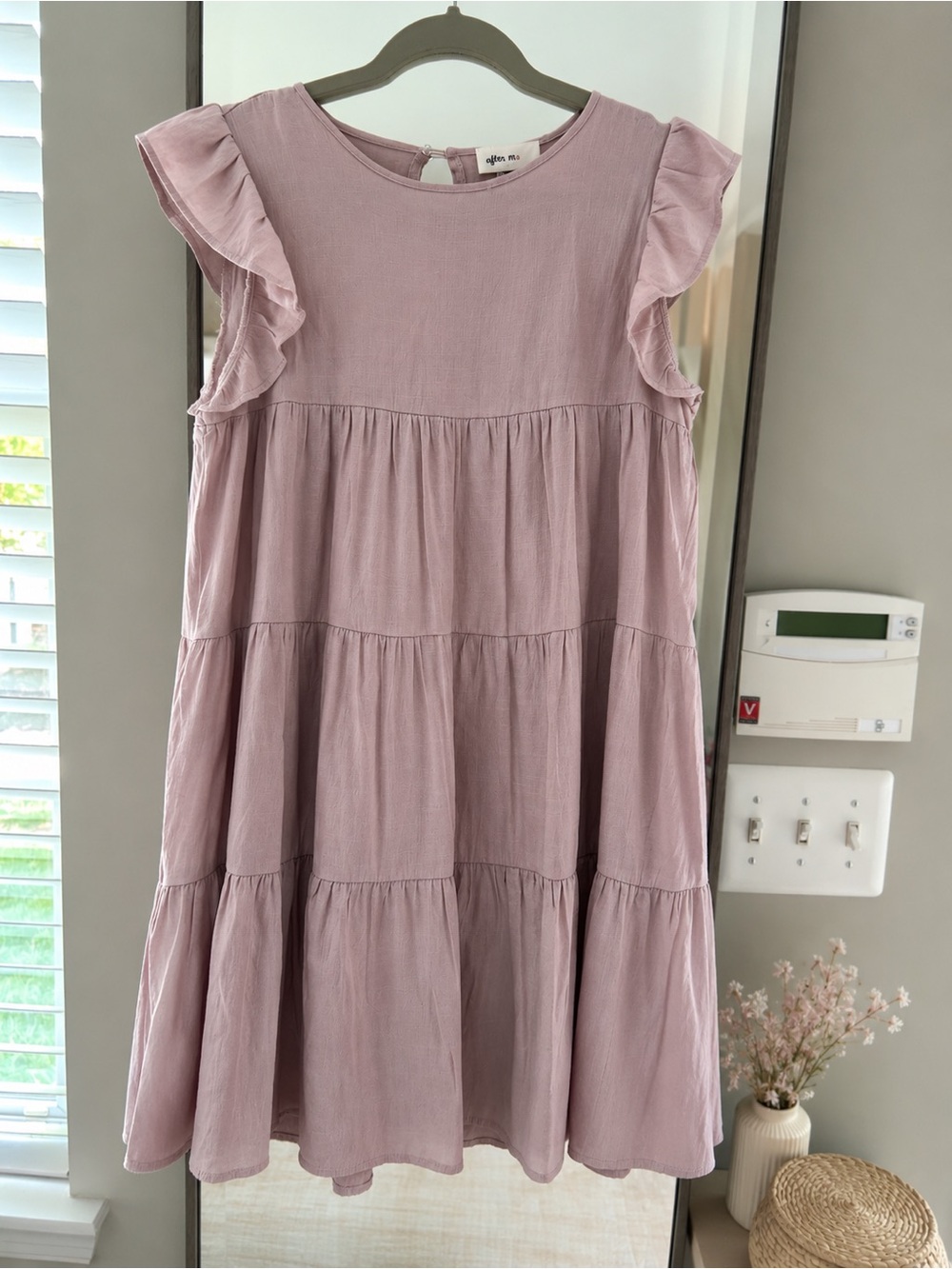 After Market Woman’s Dusty Lavender Tiered Ruffle Dress